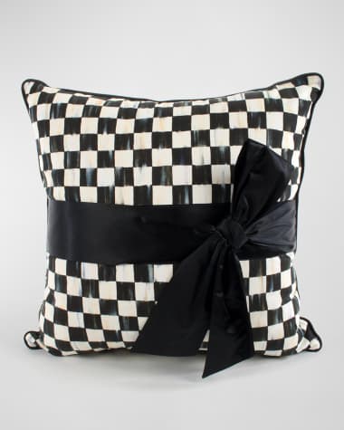MacKenzie-Childs Courtly Check Sash Pillow
