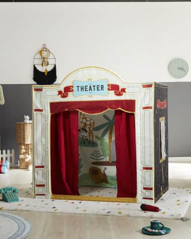 Wonder & Wise Theater Playhouse with Plush Microphone