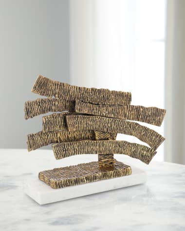 John-Richard Collection Crinkle Swoosh Sculpture