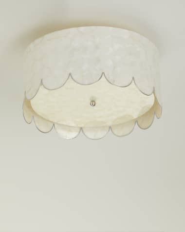 Neiman Marcus Scallop Flush Mount