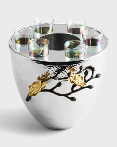 Michael Aram Gold Orchid Vodka Service