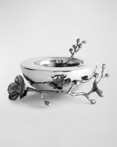 Michael Aram Black Orchid Caviar Dish with Spoon