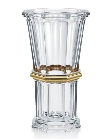Baccarat Harcourt Gold Straight Vase