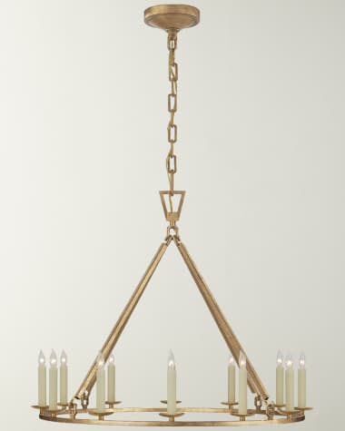 Visual Comfort Signature Darlana Medium Single Ring Chandelier By Chapman & Myers