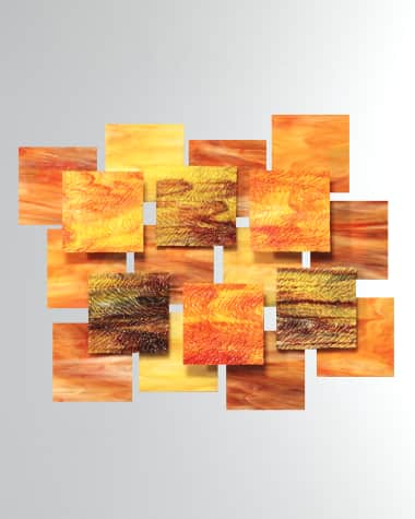 Karo Studios Autumn Glass Wall Sculpture