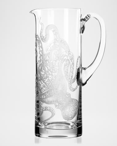 Caskata Lucy Sand-Etched Pitcher, 35 Oz.