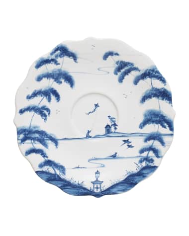 Juliska Country Estate Delft Blue Saucer, Garden Follies