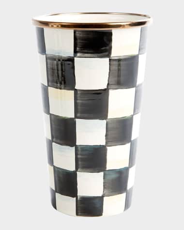 MacKenzie-Childs Courtly Check Enamel Tumbler