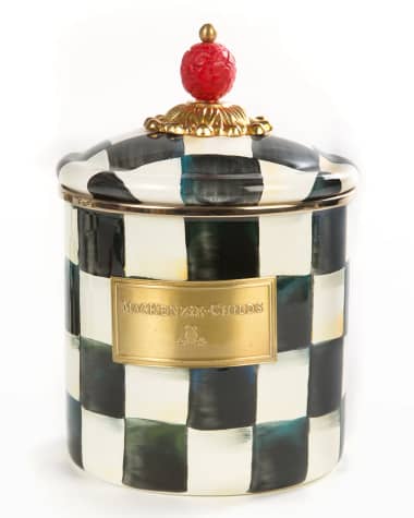 MacKenzie-Childs Courtly Check Small Canister