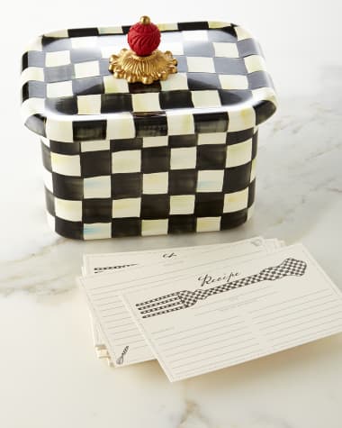 MacKenzie-Childs Courtly Check Recipe Box