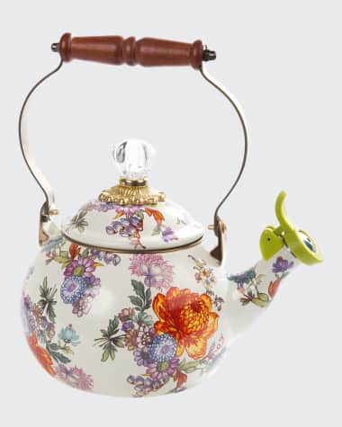 MacKenzie-Childs Flower Market Whistling Tea Kettle