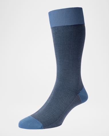 Pantherella Men's Tewkesbury Birdseye Socks