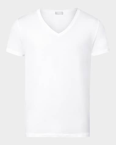 Hanro Cotton Superior V-Neck T-Shirt