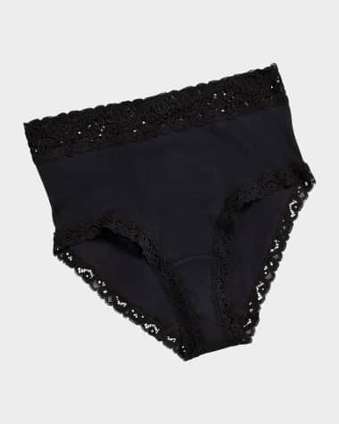 $220 Maidenform Women's Black Microfiber Low Rise Lace Boyshort Underwear  Size L