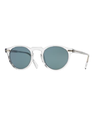 Oliver Peoples Gregory Peck Round Acetate Sunglasses
