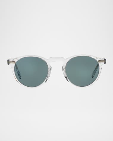 Oliver Peoples Gregory Peck Round Acetate Sunglasses