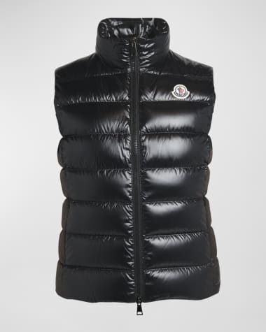 Moncler Ghany Shiny Quilted Puffer Vest