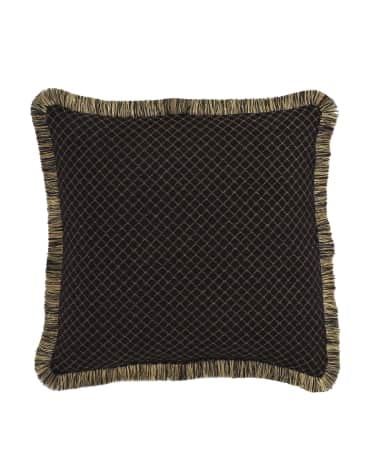 Austin Horn Collection Gustone Diamond-Pattern Pillow, 19"Sq.