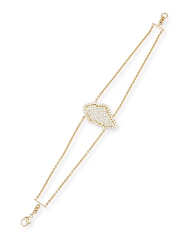 Kimberly McDonald 18k Pave Geode Inspired Double-Chain Bracelet