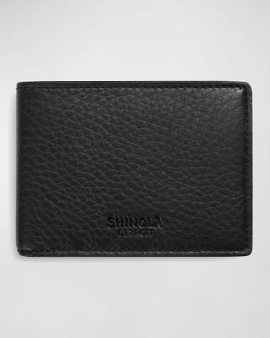 Shinola Men's Slim Leather Bifold Wallet