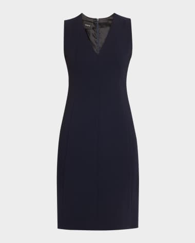 Akris Sleeveless V-Neck Dress