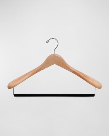 Wooden coat hangers spotlight best sale