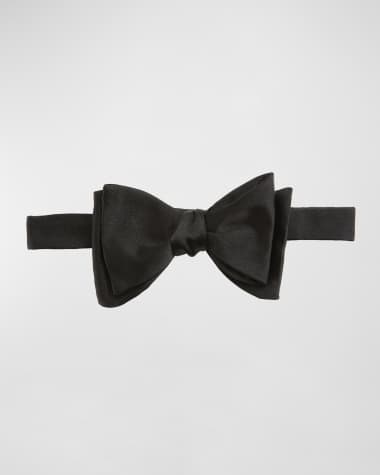 Louis Vuitton Silk Monogram Bow Tie - Black Bow Ties, Suiting