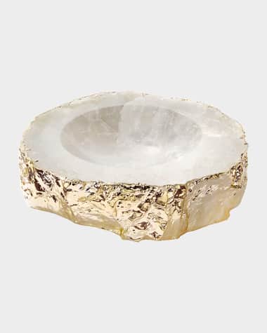 ANNA New York Casca Crystal Bowl, Gold