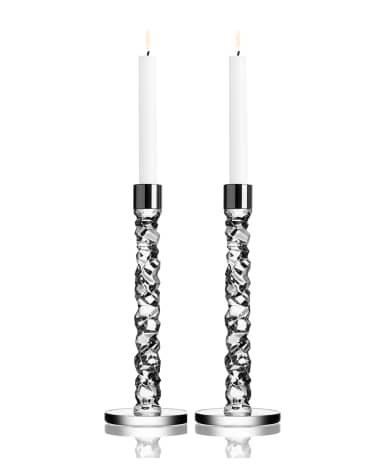 Waterford Crystal Lismore Diamond Candlesticks, Set of 2