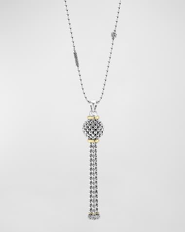 LAGOS Sterling Silver Caviar Tassel Necklace