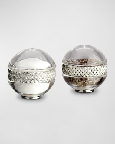 L'Objet Braid Platinum-Plated Salt and Pepper Shakers