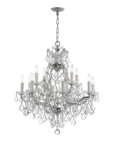 SWAROVSKI Crystorama Maria Theresa 13-Light Elements Crystal Chrome Chandelier