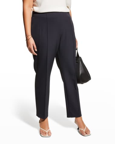 Ralph Lauren Metallic Trim Ponte Pants Women's Plus Size 1X Black Stretch