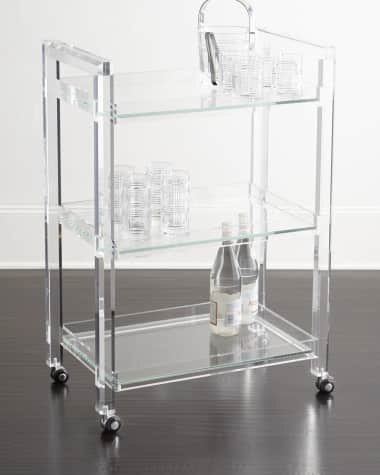 Interlude Home Ava Acrylic Bar Cart