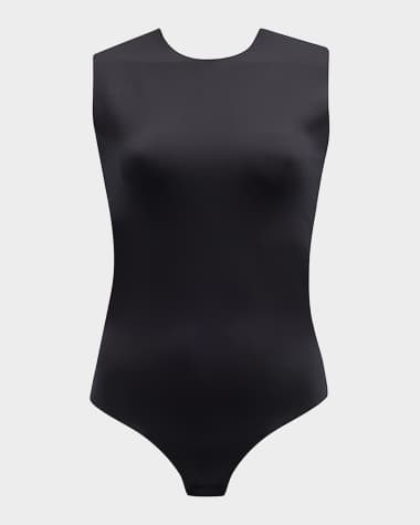 Commando Seamless Mock-Neck Thong Bodysuit