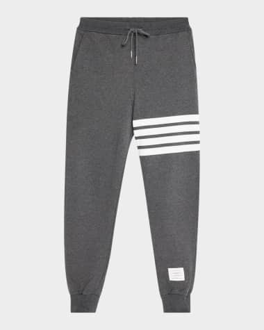 Thom Browne Men's Classic Drawstring Sweatpants with Stripe Detail