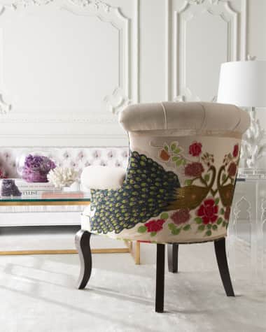 Haute House Cream Peacock Chair