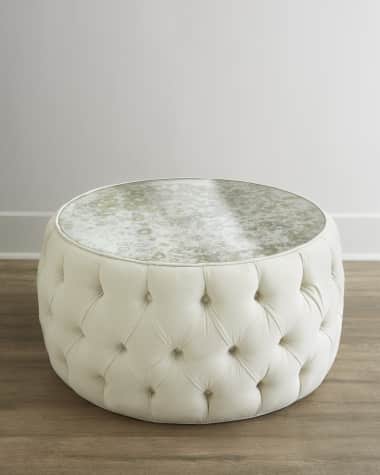 Haute House Claire Mirrored Ottoman