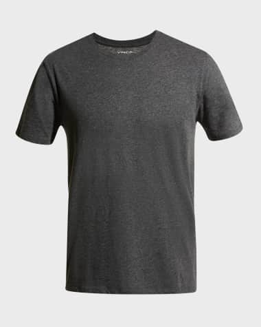 Vince Men's Short-Sleeve Pima Crewneck Jersey T-Shirt, Black