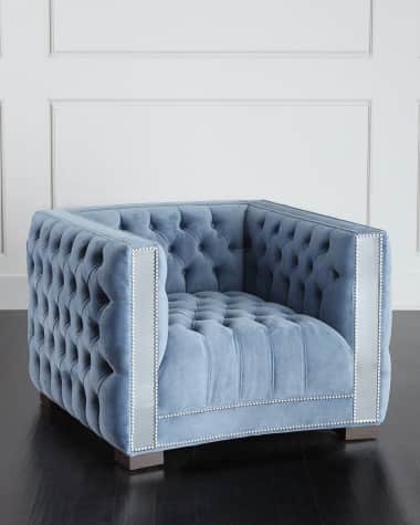 Haute House Manhattan Mirrored-Trim Chair