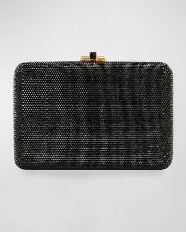 Judith Leiber Couture Slim Slide Crystal Evening Clutch Bag