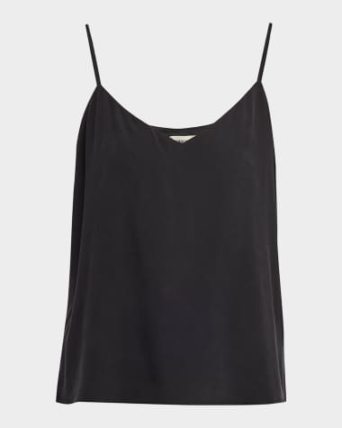 L'agence Jane Camisole Top Navy and White