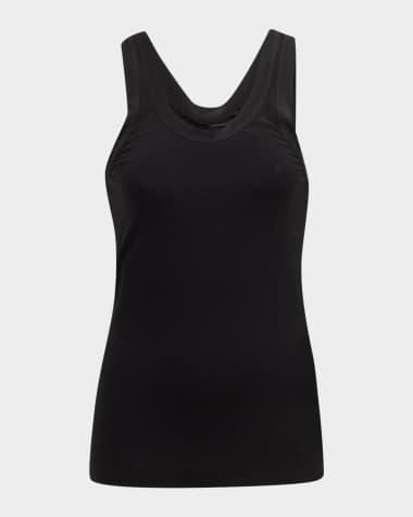 Norma Kamali Racer Sleeveless Stretch Sport Tee