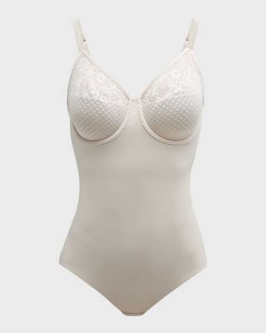 Wacoal Visual Effects Mesh-Top Bodysuit