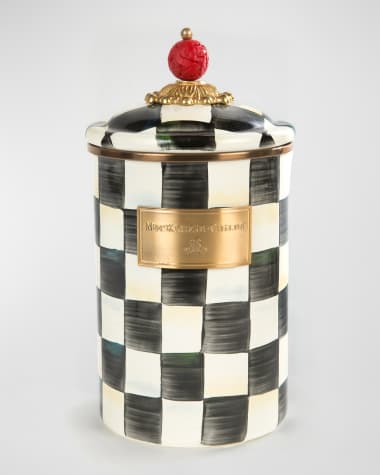 MacKenzie-Childs Courtly Check Large Canister