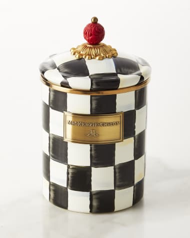 MacKenzie-Childs Courtly Check Medium Canister