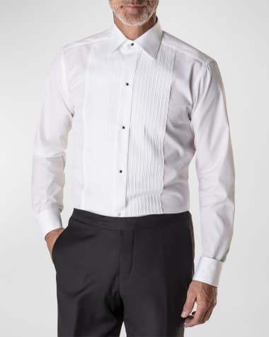 Eton Contemporary-Fit Pleated Bib Formal Shirt