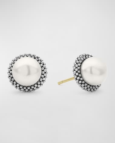 LAGOS 8.5mm Pearl Caviar Earrings