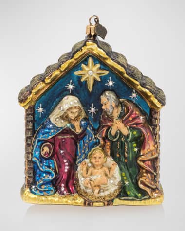 Jay Strongwater Holy Family Christmas Ornament