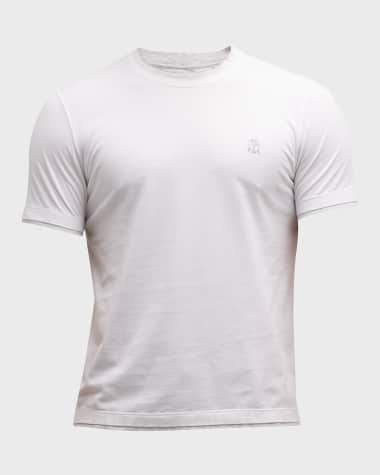 Brunello Cucinelli Men's Marled Crewneck T-Shirt